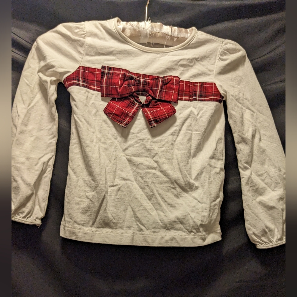 Gymbore, girls 5, Longsleve with Red Bow